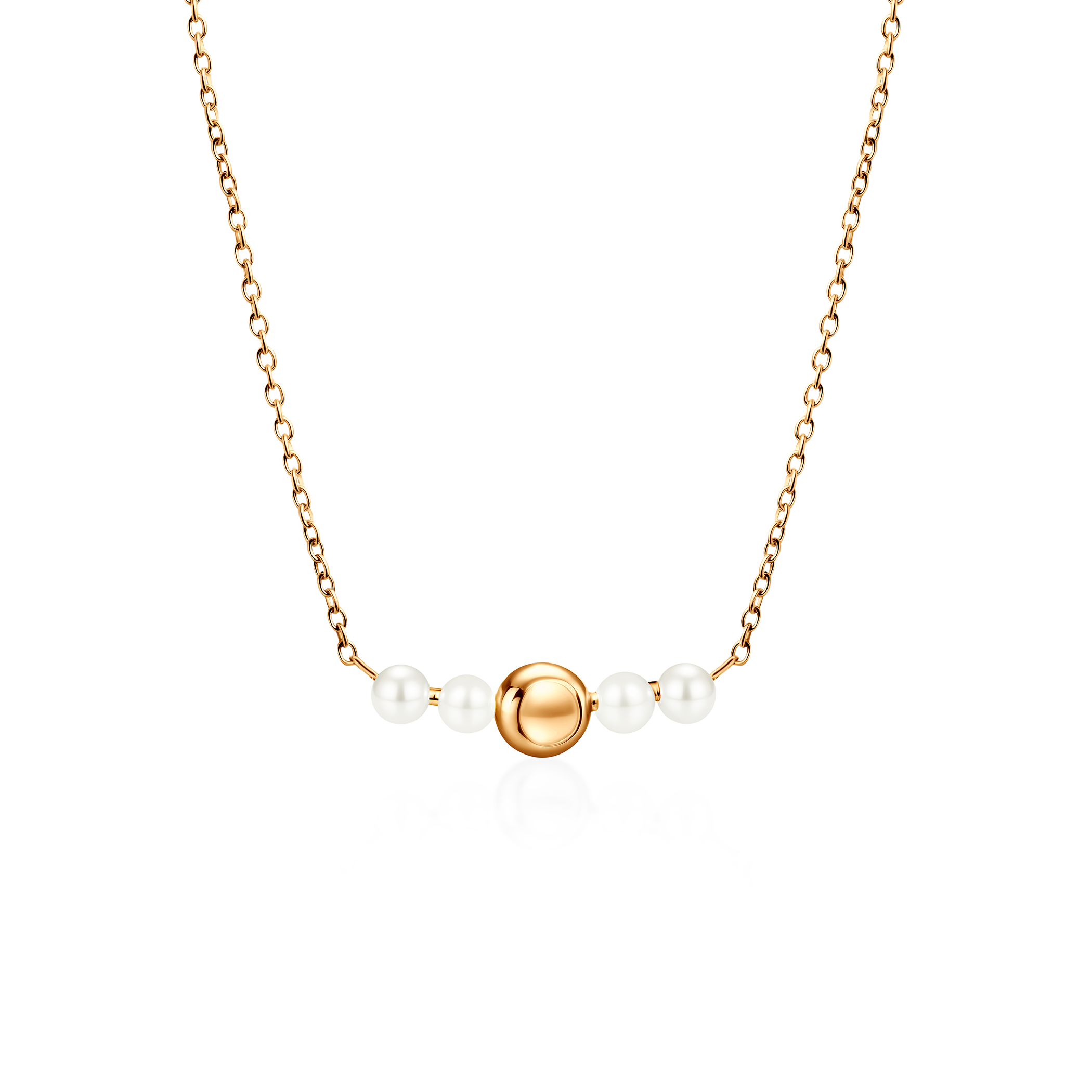 Κολιέ Eterniàle, επιχρυσωμένο ασήμι, μαργαριτάρια