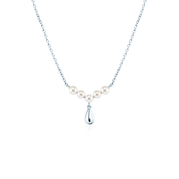 Halskette Eterniàle, Silber, Perlen