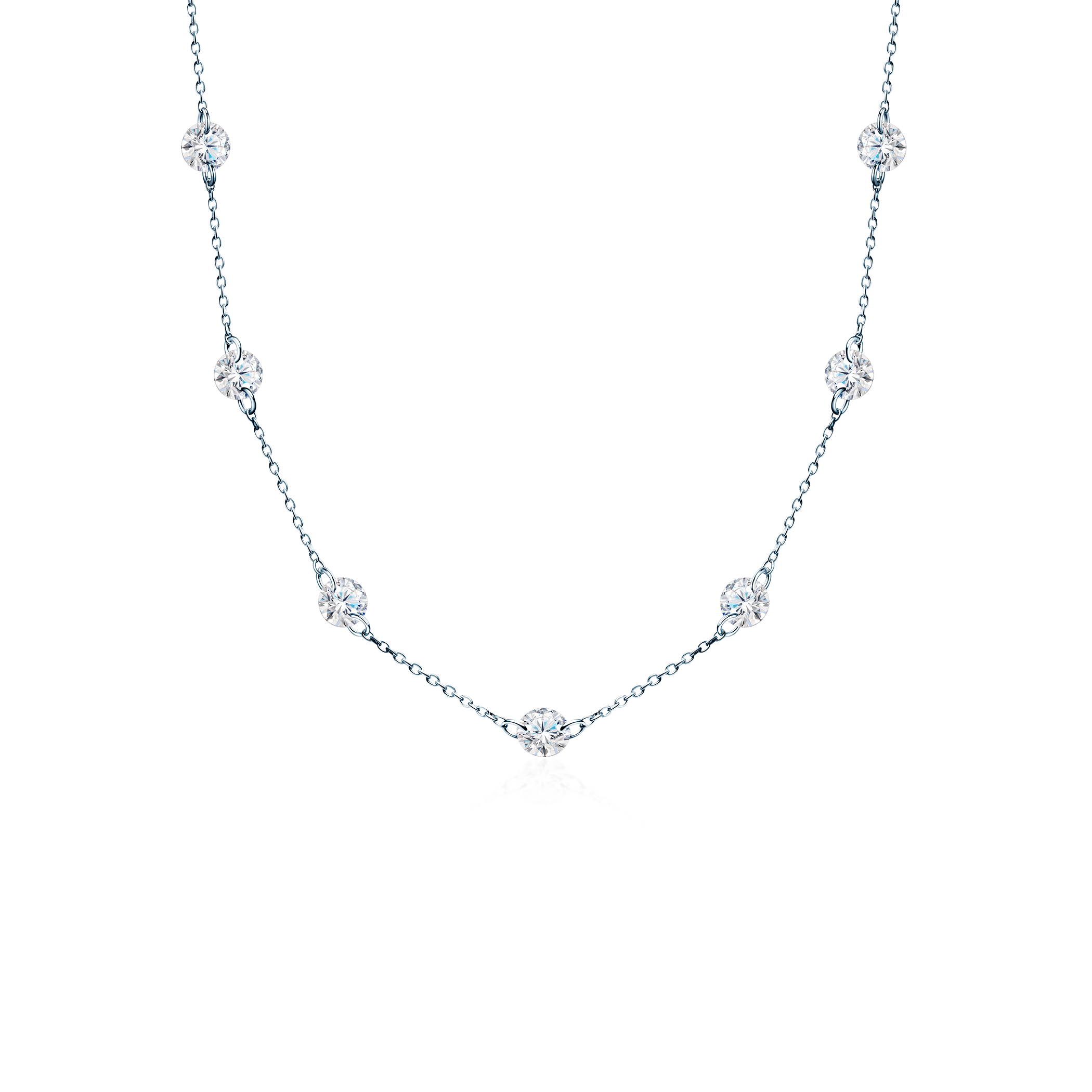 Κολιέ Eterniàle, ασήμι, ζιργκόν