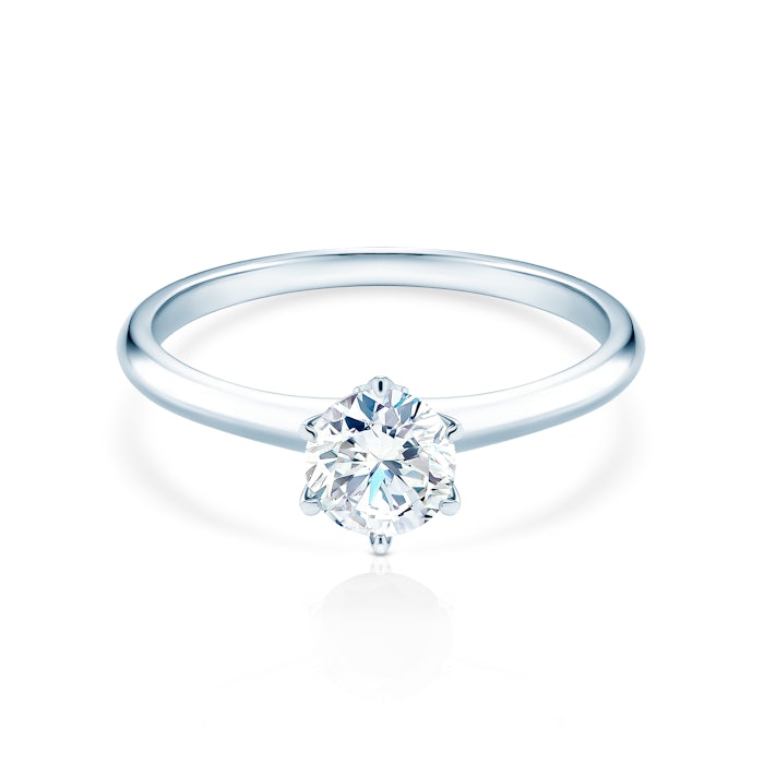 The Journey eljegyzési gyűrű: fehérarany és gyémánt