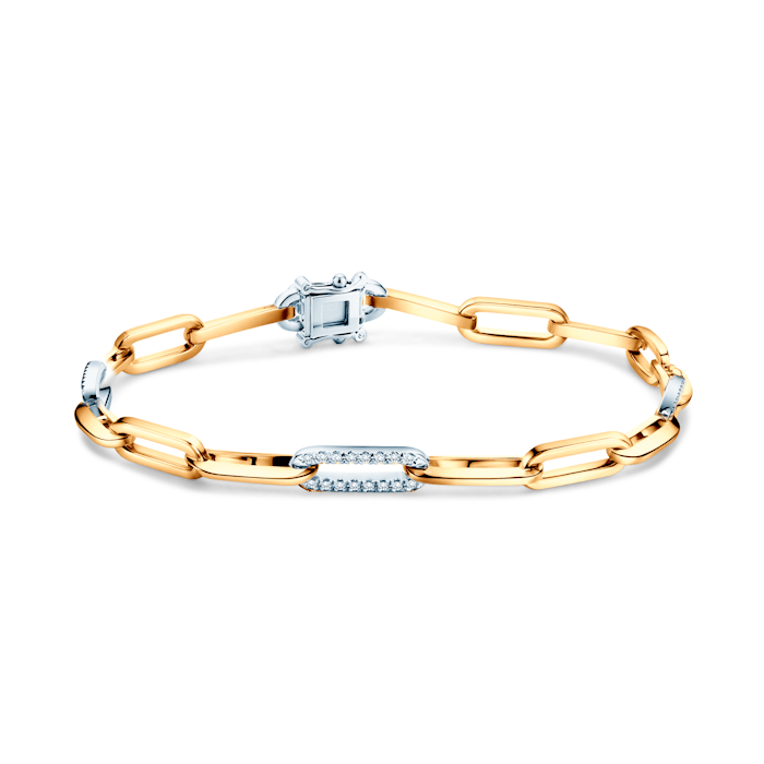 SAVICKI bracelet: two-tone gold, black diamonds