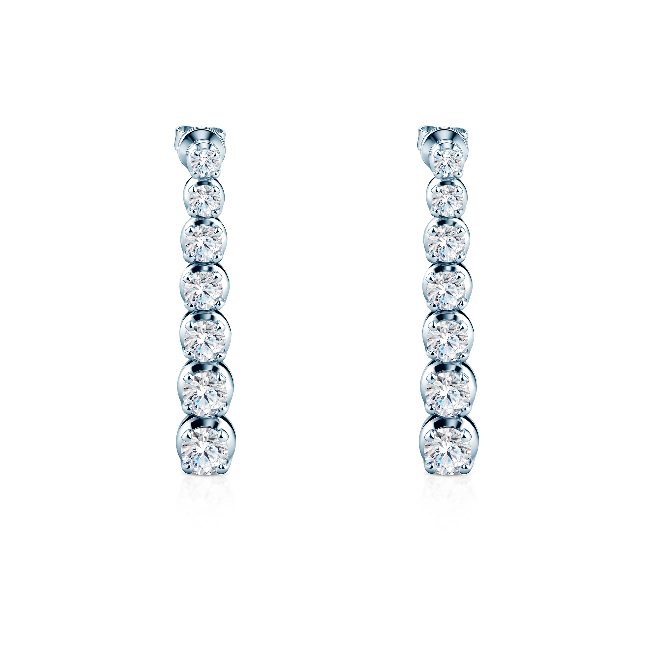 SAVICKI earrings: white gold, lab-grown diamonds