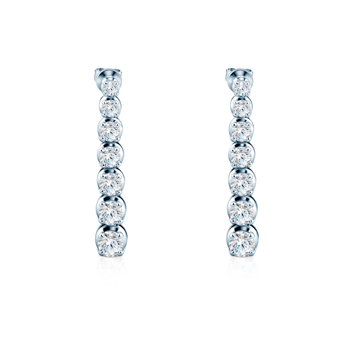 SAVICKI earrings: white gold, lab-grown diamonds