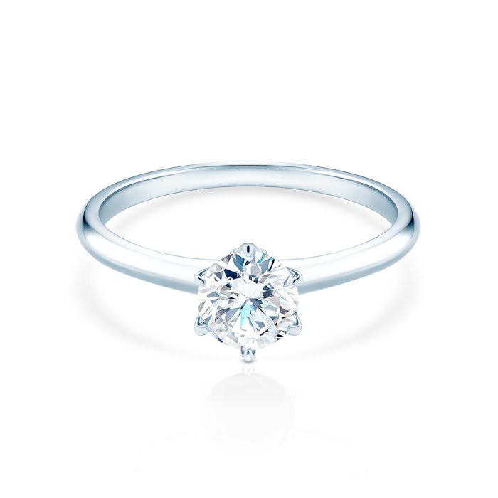 The Journey eljegyzési gyűrű: fehérarany és gyémánt