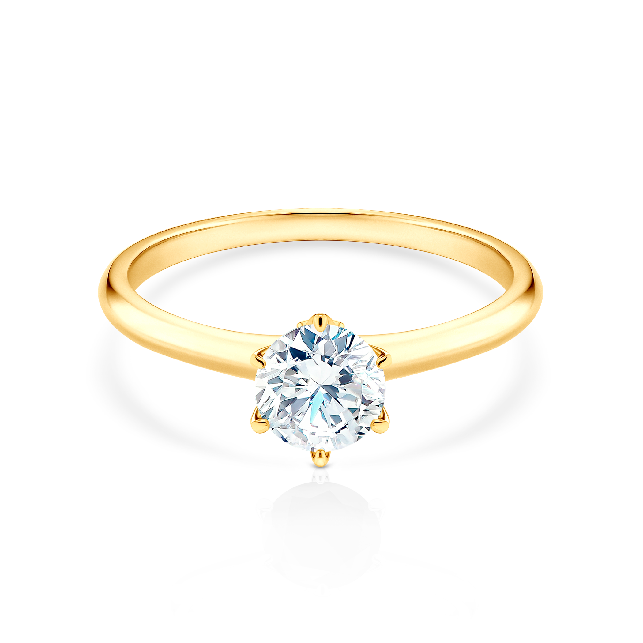 Verlobungsring The Journey: Gold, Diamant