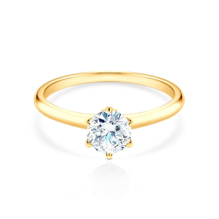 The Journey eljegyzési gyűrű: arany és gyémánt