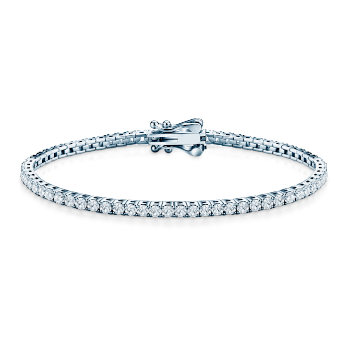 Brățară tennis Luminy 2,2 mm: argint, moissanite