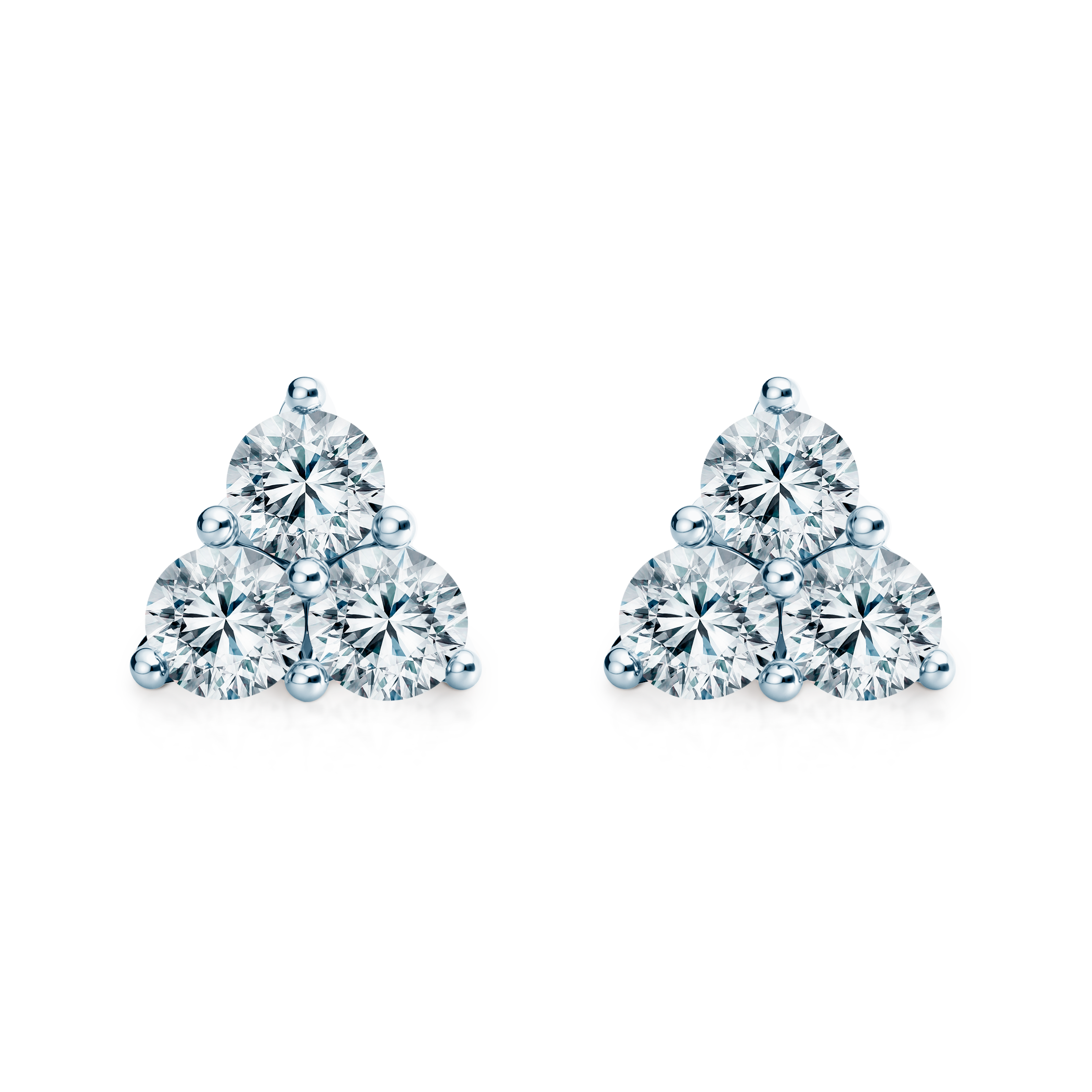 Fairytale earrings: white gold, diamonds