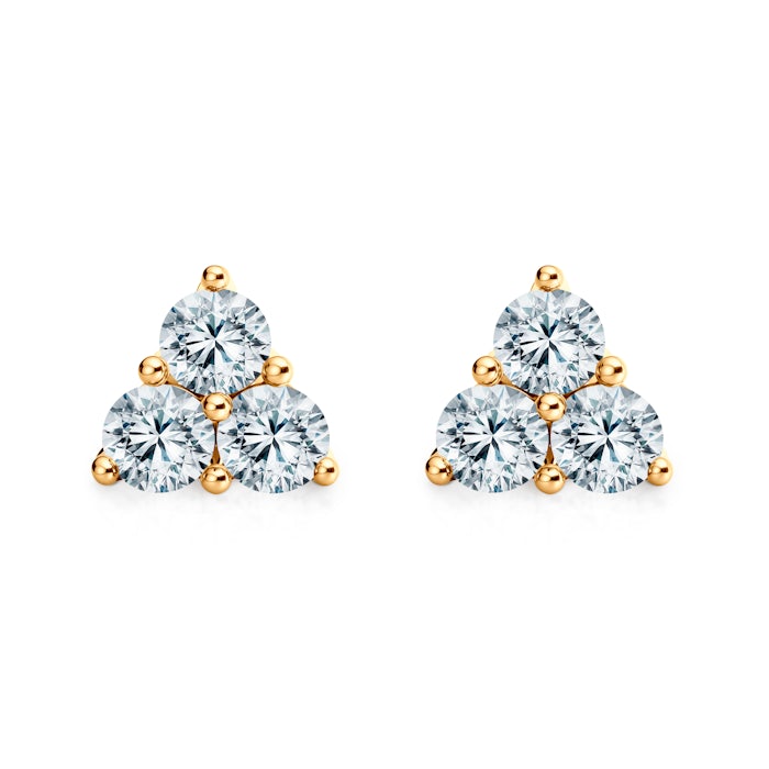 Fairytale earrings: gold, diamonds
