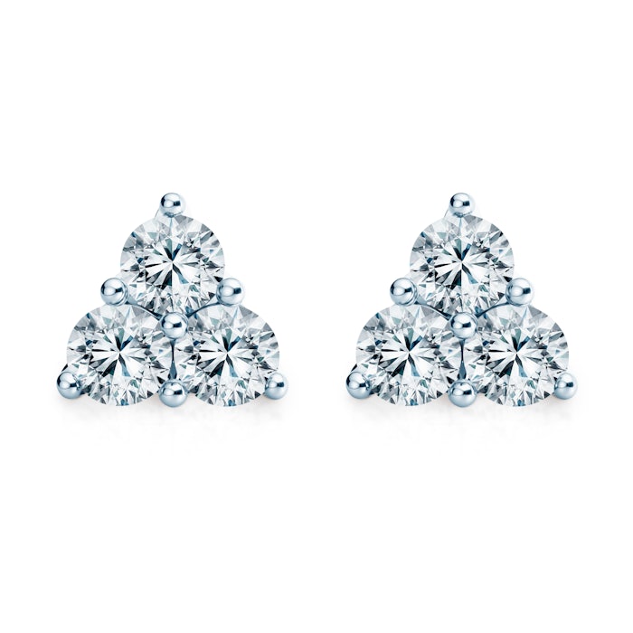 Fairytale earrings: white gold, lab-grown diamonds