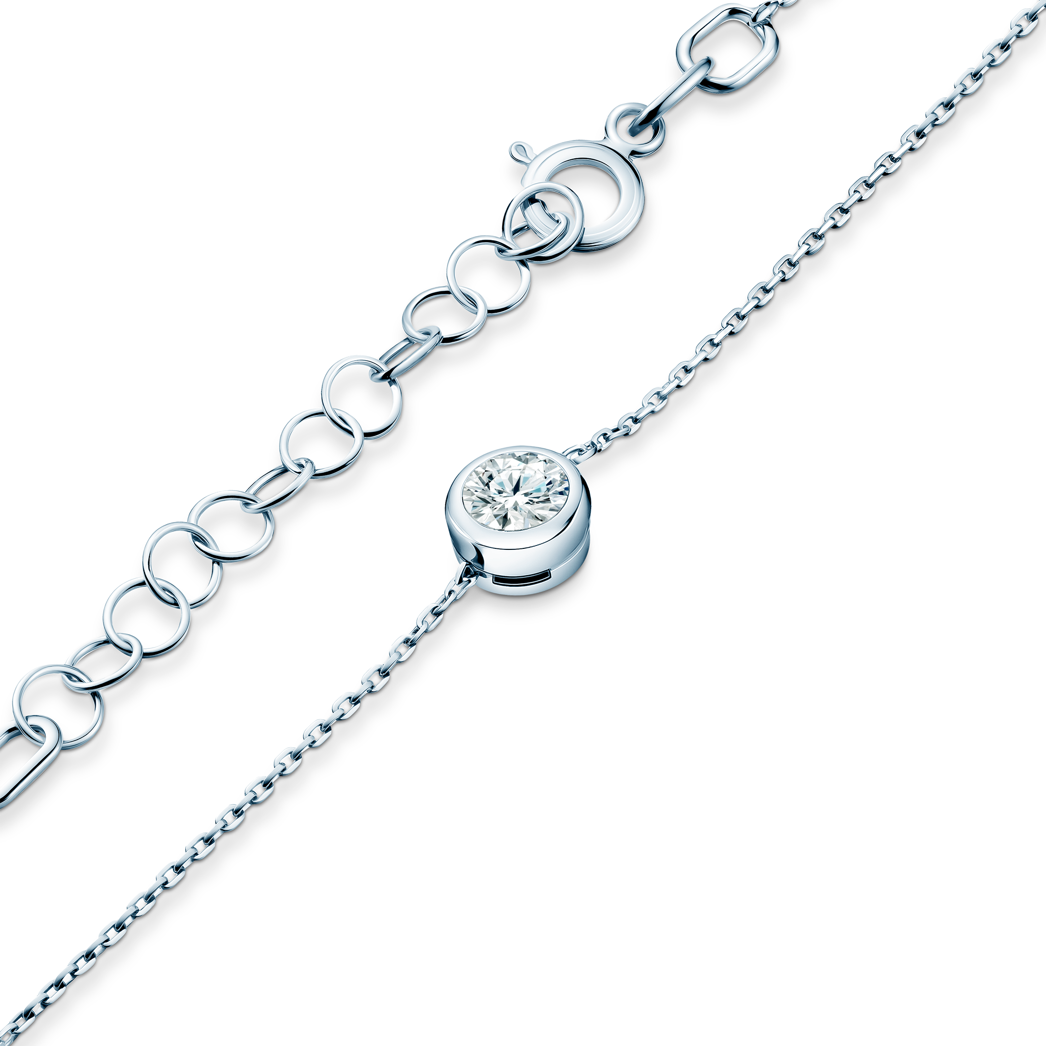 The Journey bracelet: white gold, Lab-Grown diamond