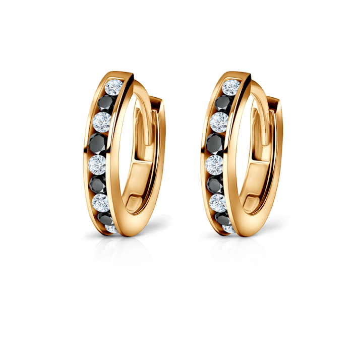 Ohrringe Savicki: Gold, Zirkonia