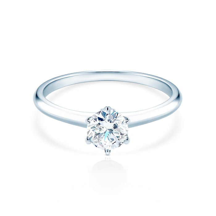 The Journey eljegyzési gyűrű: fehérarany és gyémánt