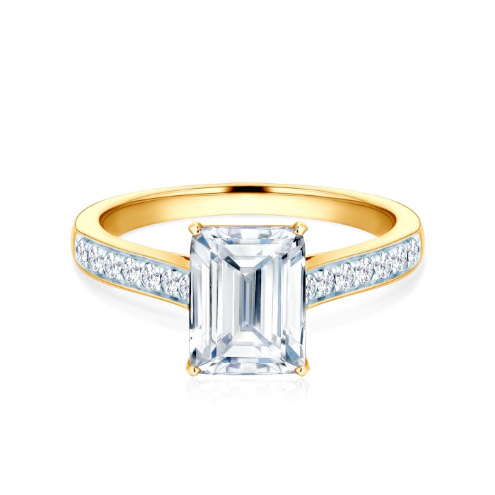 Каблучка для заручин Savicki: золото, топаз