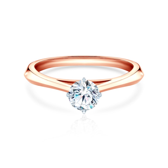 The Light eljegyzési gyűrű: kétszínű arany és gyémánt