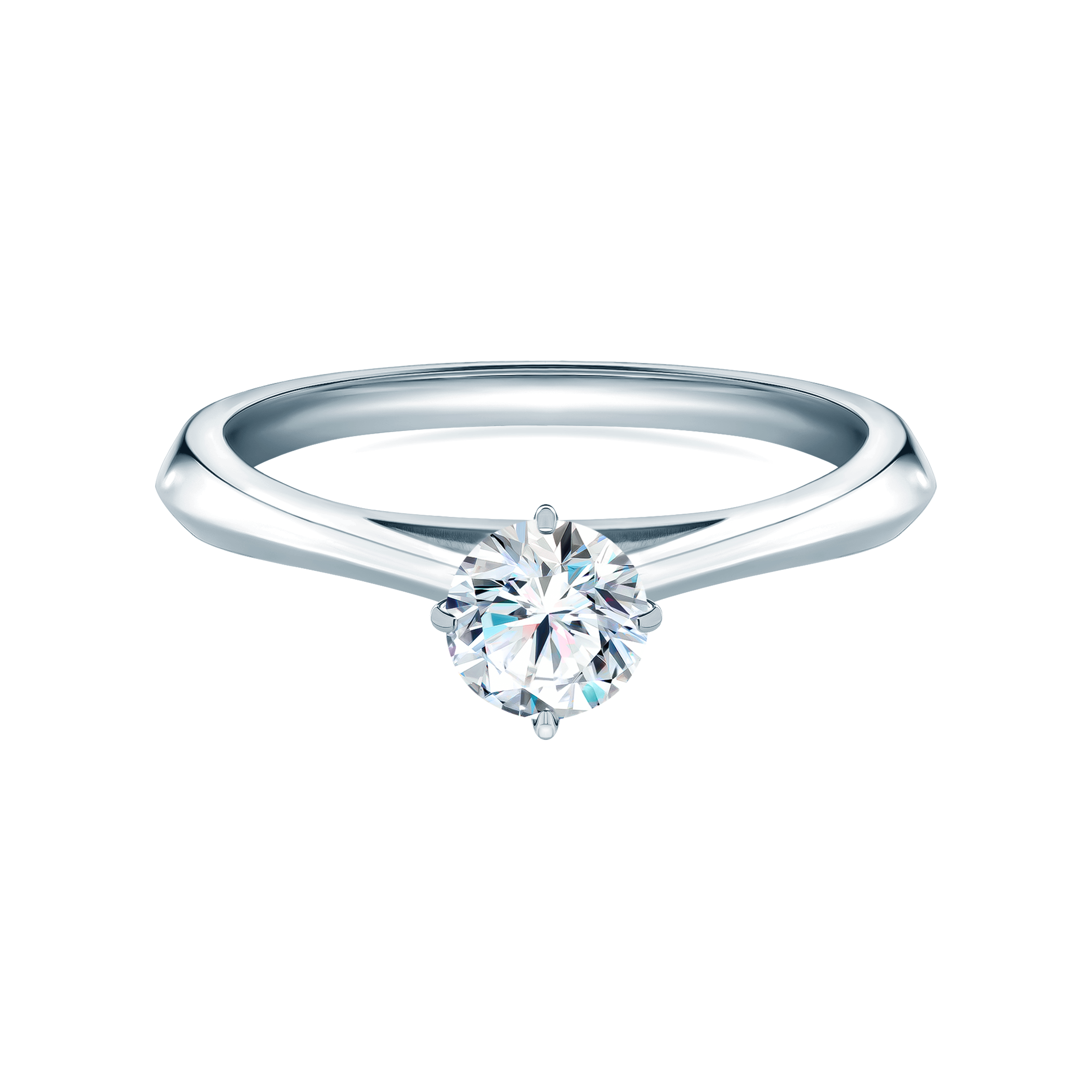 Verlobungsring The Light: Platin, Diamant