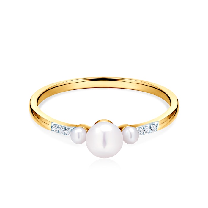 Zaručnički prsten Savicki:  zlato, biser