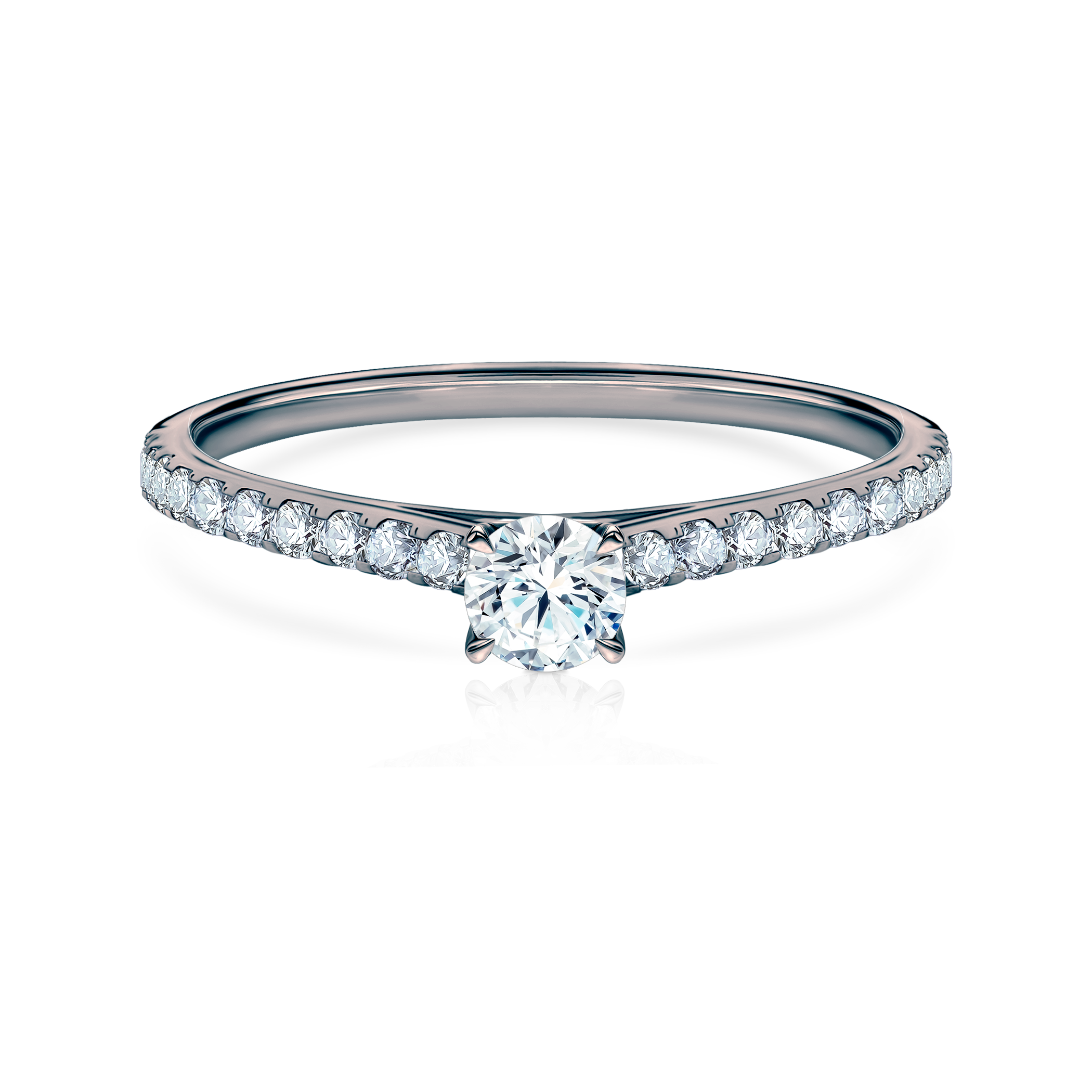 Δαχτυλίδι αρραβώνων Share Your Love: μαύρος χρυσός, διαμάντι