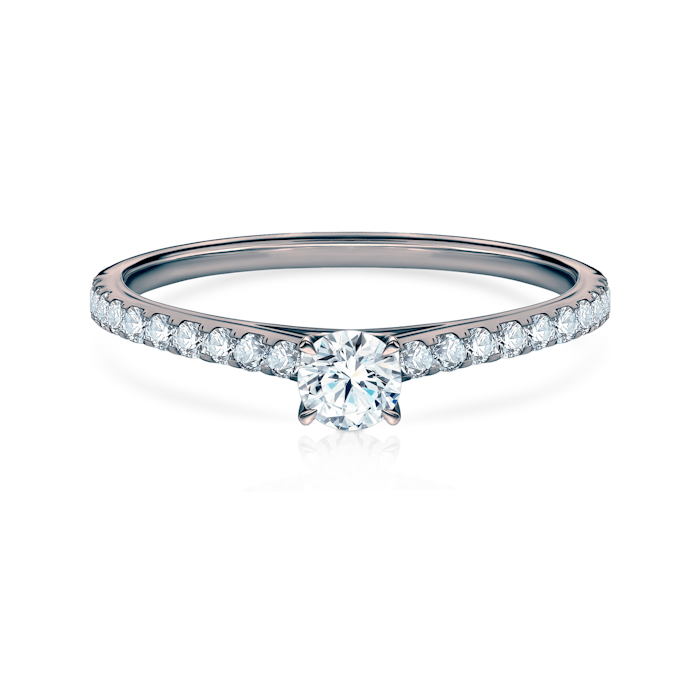 Δαχτυλίδι αρραβώνων Share Your Love: μαύρος χρυσός, διαμάντι