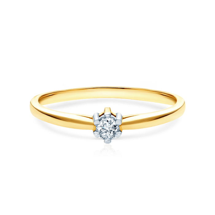 Δαχτυλίδι αρραβώνων Savicki: χρυσό, διαμάντι