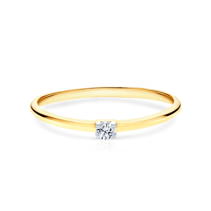 Δαχτυλίδι αρραβώνων Savicki: χρυσό, διαμάντι