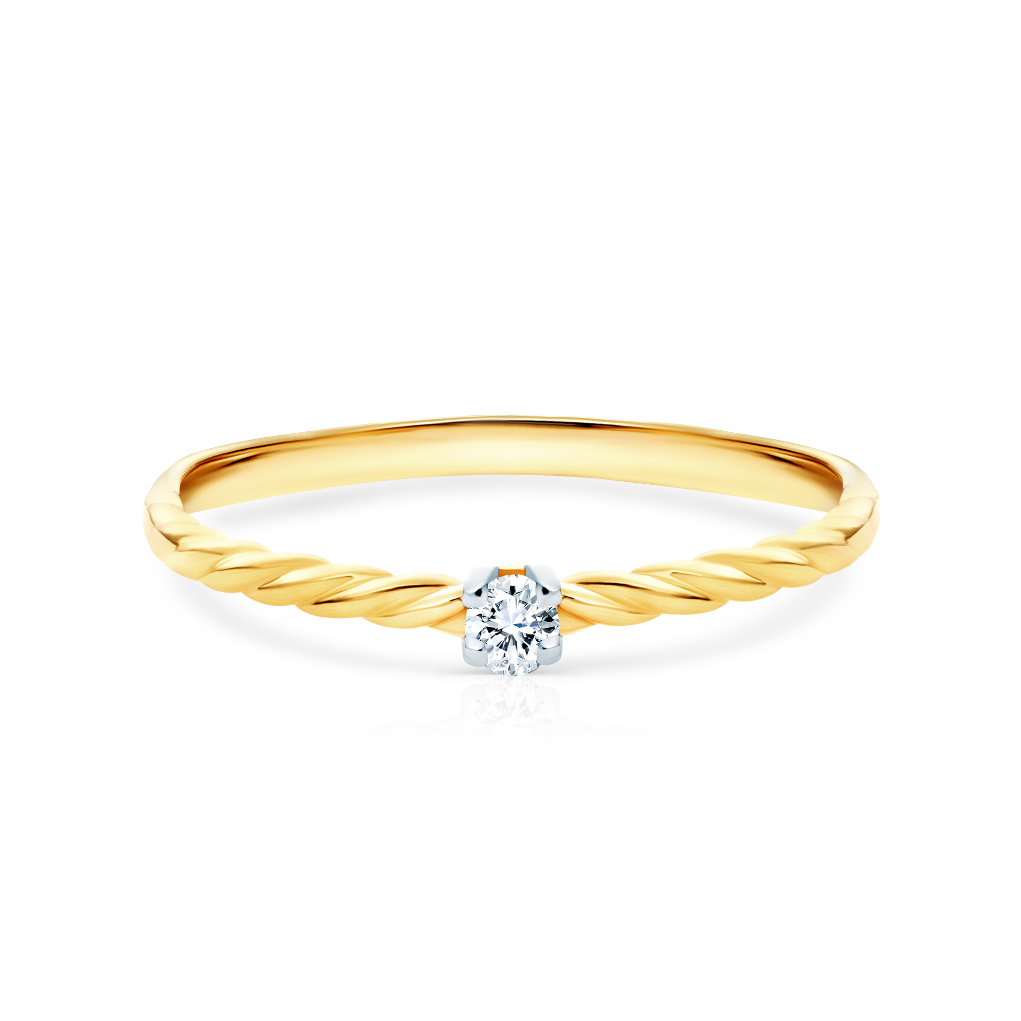 Δαχτυλίδι αρραβώνων Savicki: χρυσό, διαμάντι