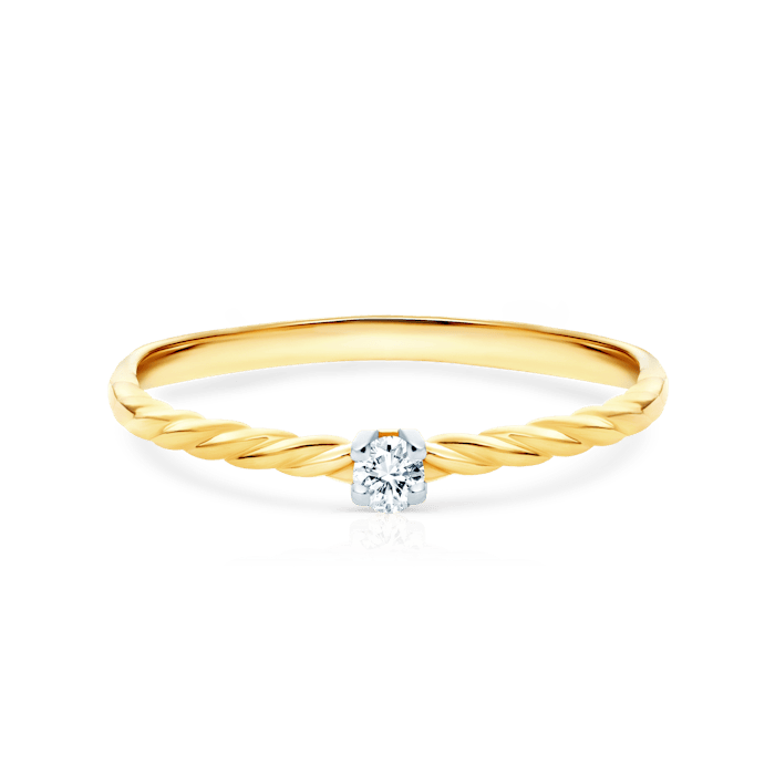 Δαχτυλίδι αρραβώνων Savicki: χρυσό, διαμάντι