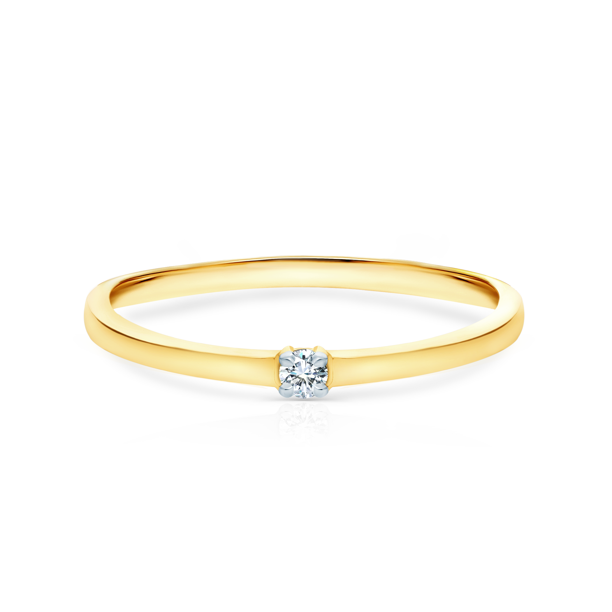 Zaručnički prsten Savicki: zlato, dijamant