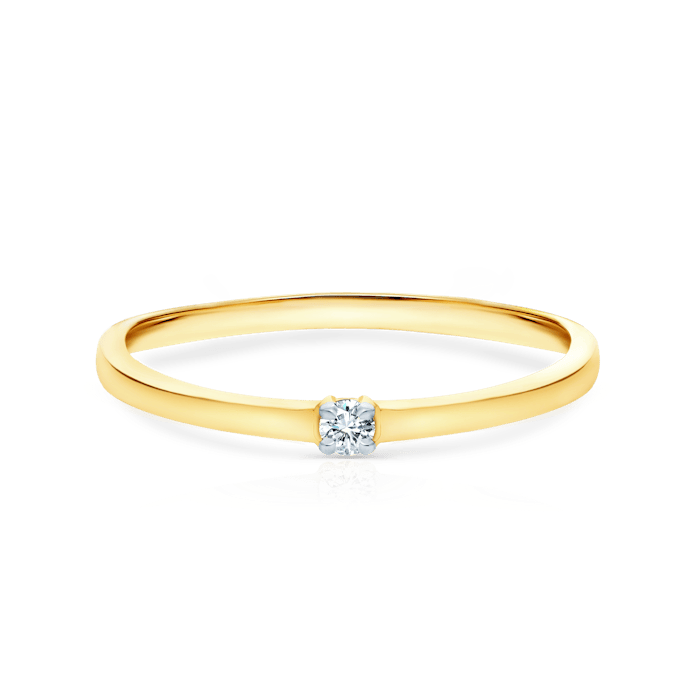 Zaručnički prsten Savicki: zlato, dijamant
