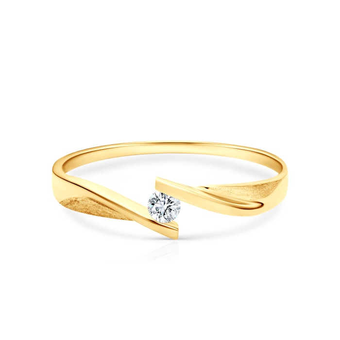 SAVICKI eljegyzési gyűrű: arany és gyémánt