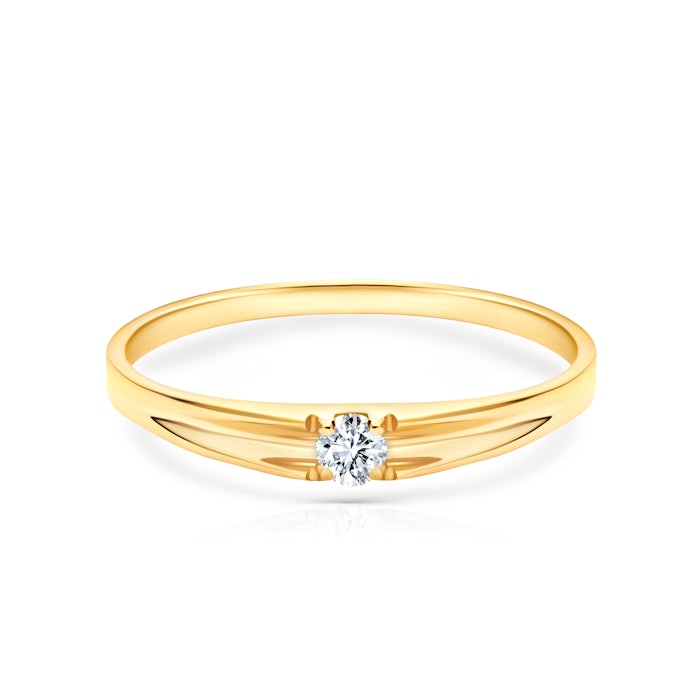 SAVICKI eljegyzési gyűrű: arany és gyémánt