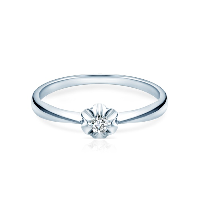 SAVICKI eljegyzési gyűrű: fehérarany és gyémánt