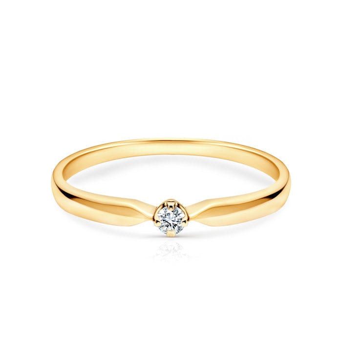 SAVICKI eljegyzési gyűrű: arany és gyémánt