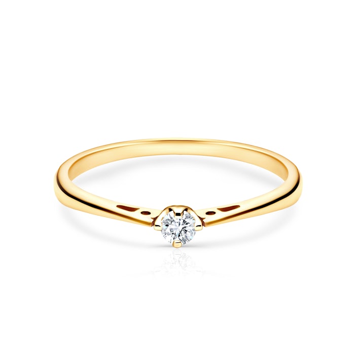 SAVICKI eljegyzési gyűrű: arany és gyémánt