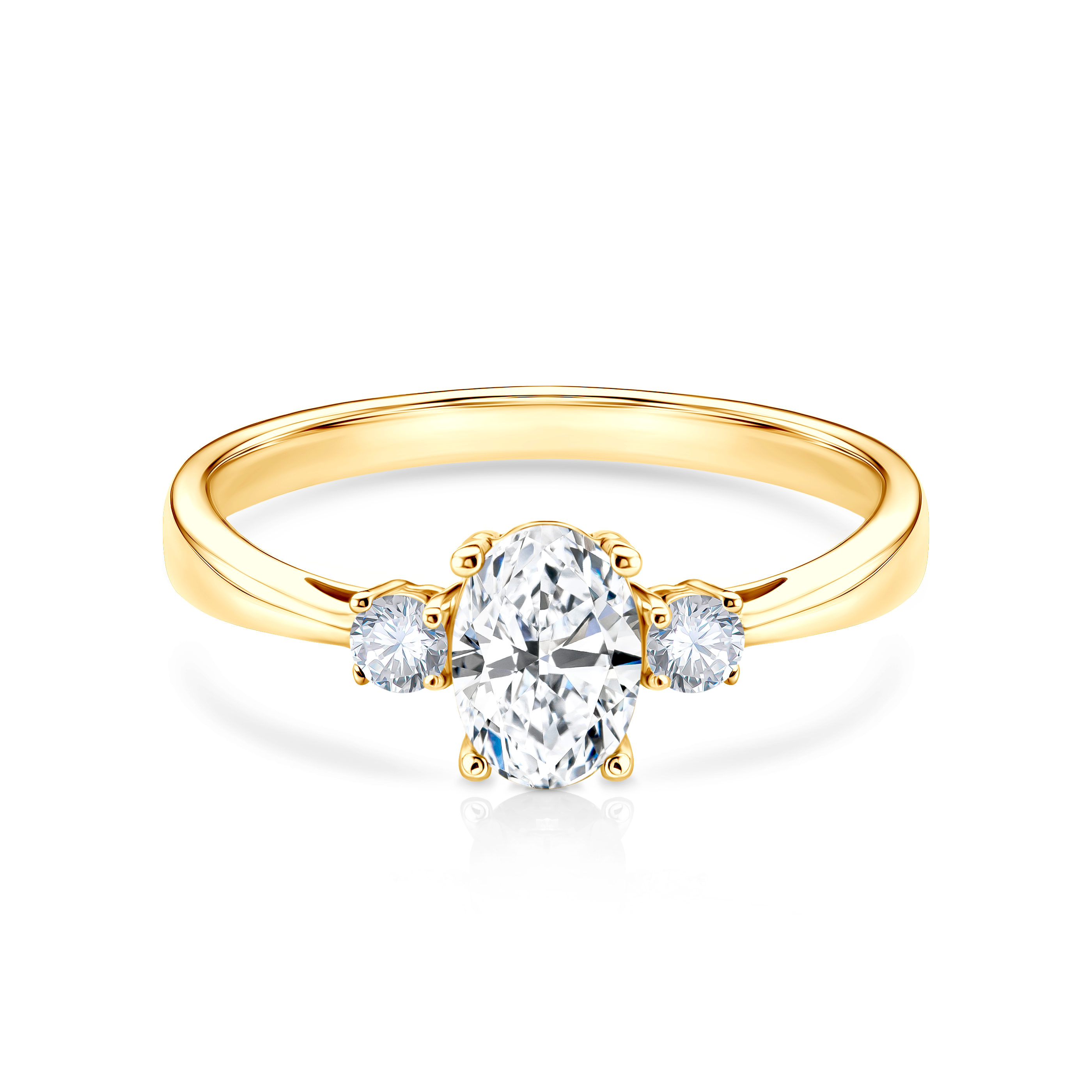 Δαχτυλίδι αρραβώνων Savicki: χρυσό, λευκό ζαφείρι