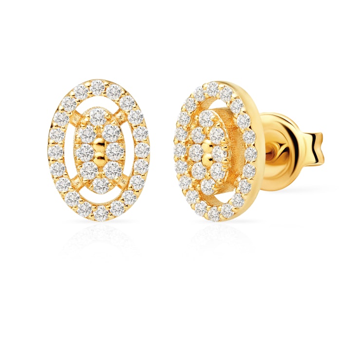 SAVICKI earrings: gold, diamonds