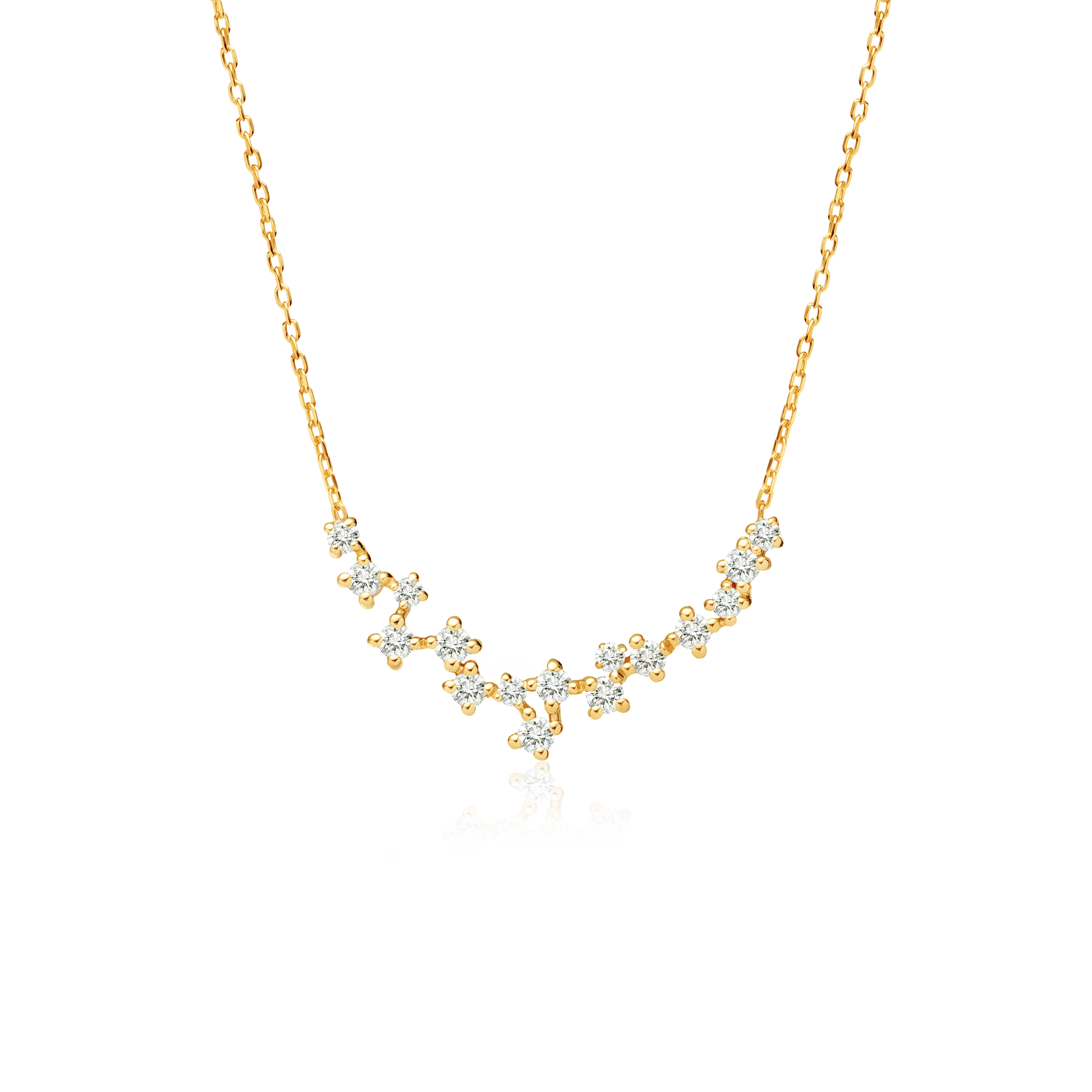 Κολιέ Savicki: χρυσό, διαμάντια