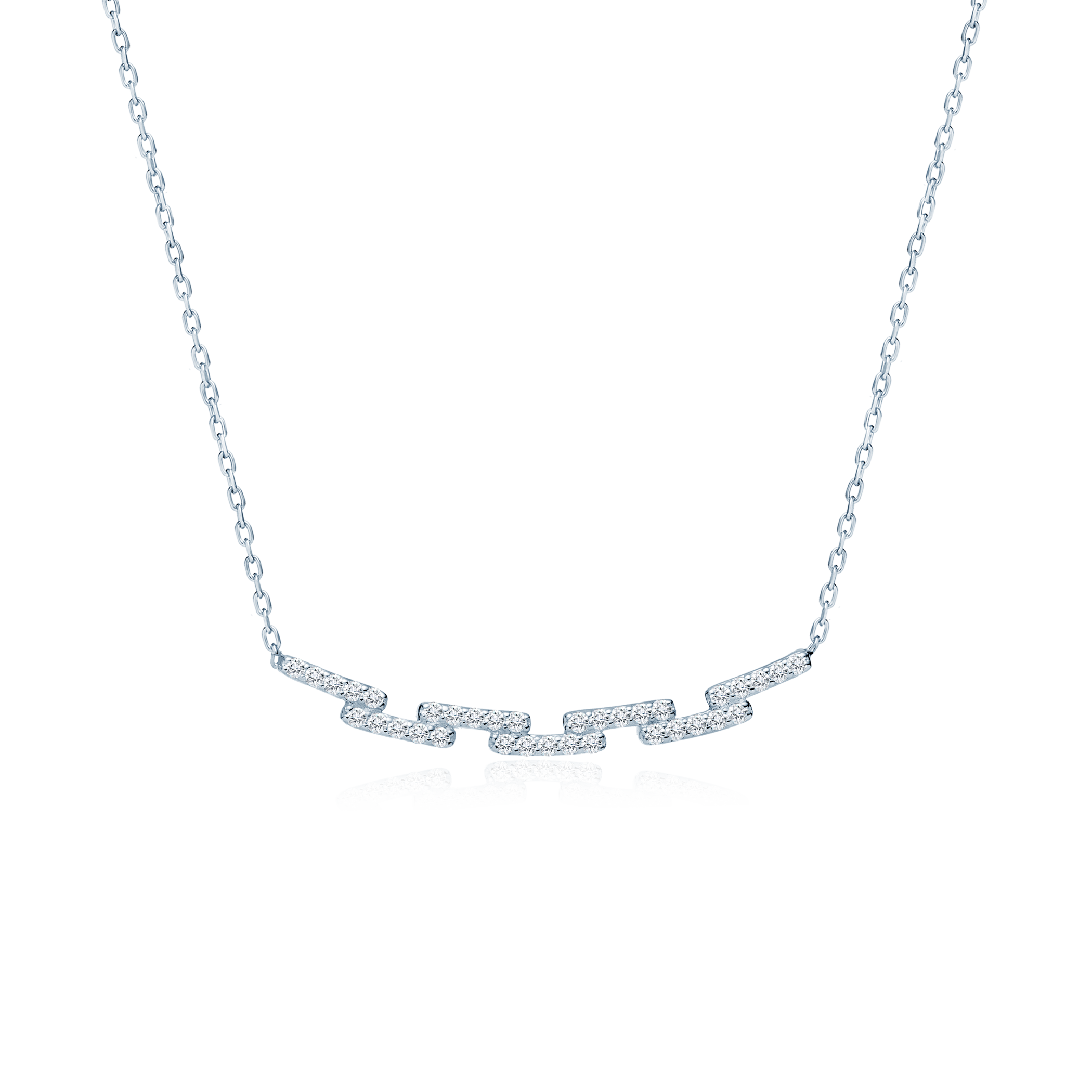 Намисто Savicki: біле золото, діаманти