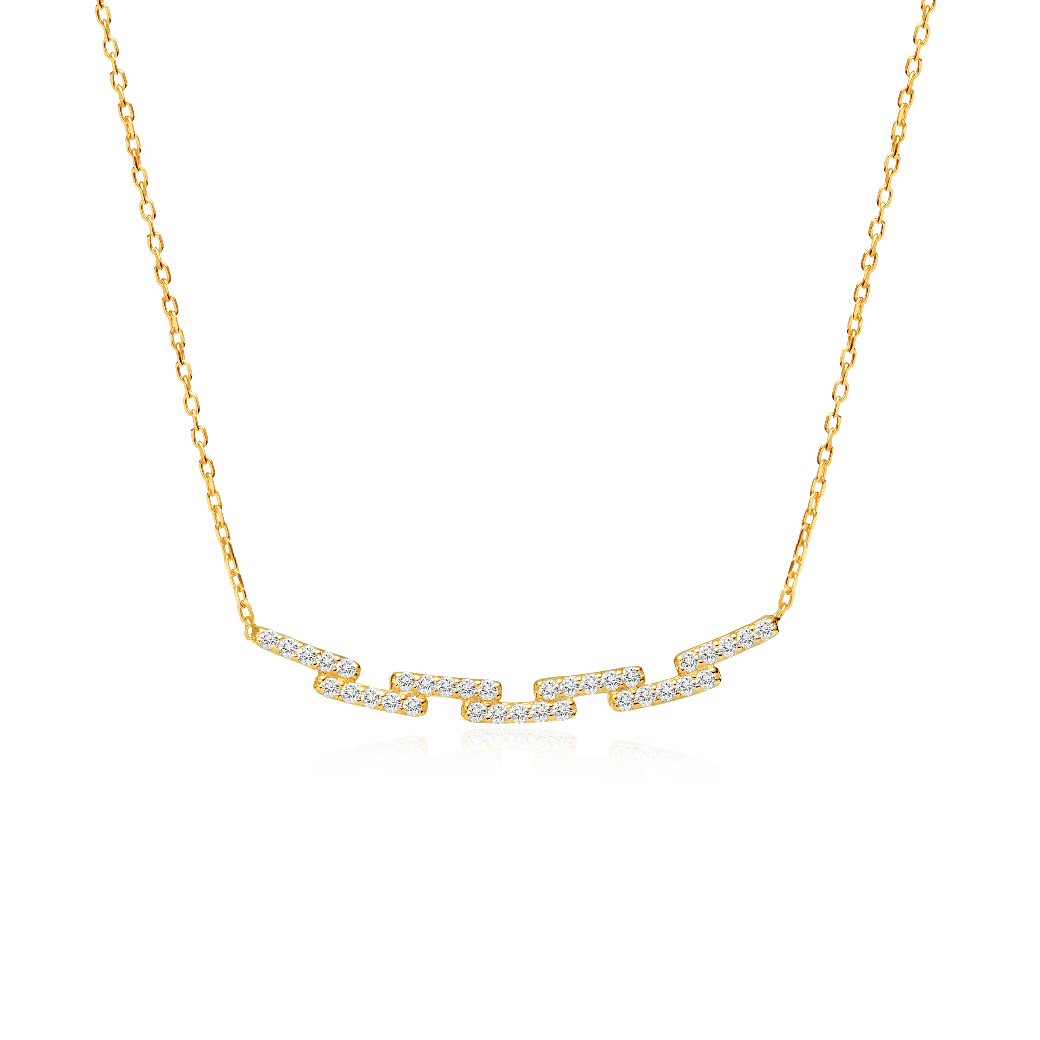 Κολιέ Savicki: χρυσό, διαμάντια