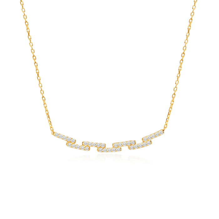 Κολιέ Savicki: χρυσό, διαμάντια