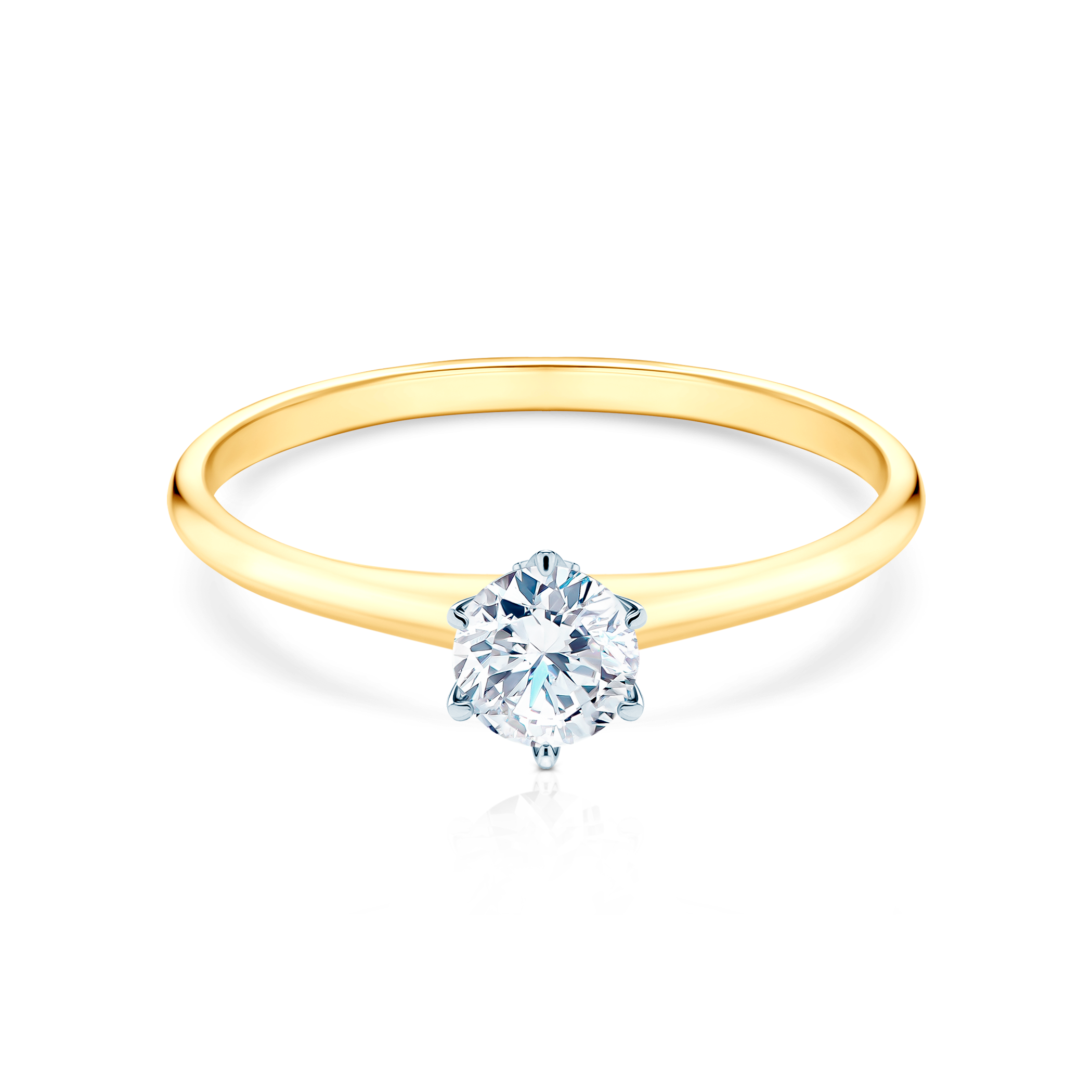 Zaručnički prsten The Journey: dvobojno zlato, dijamant 