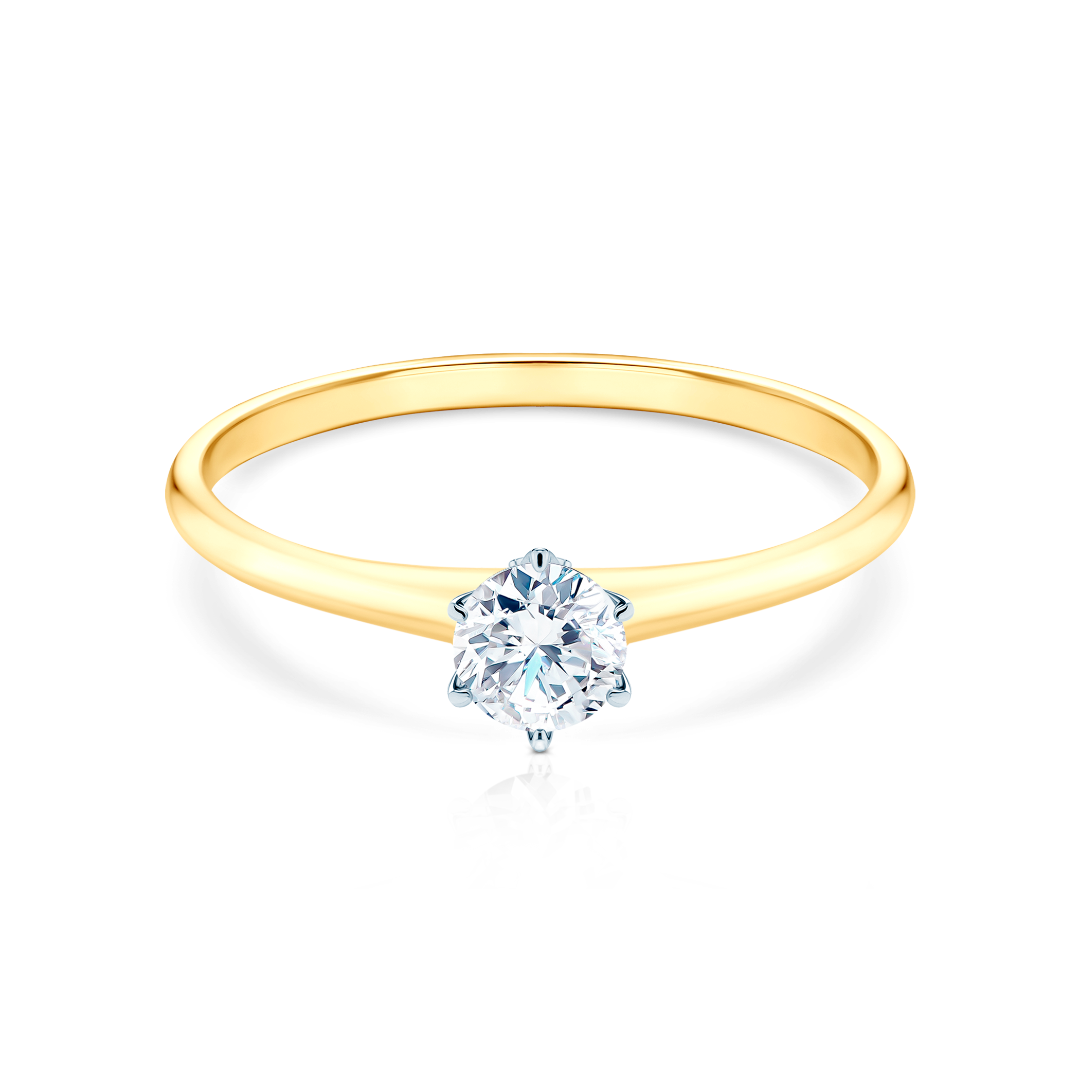 Zaručnički prsten The Journey: dvobojno zlato, dijamant 