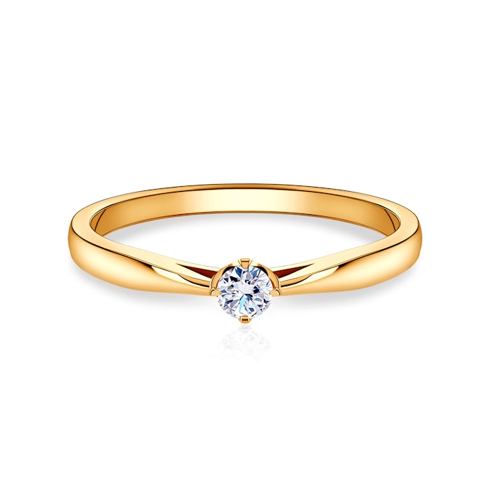 Годежен пръстен SAVICKI: злато, диамант