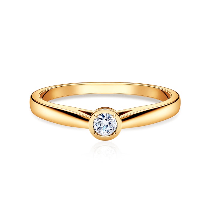 Годежен пръстен SAVICKI: злато, диамант