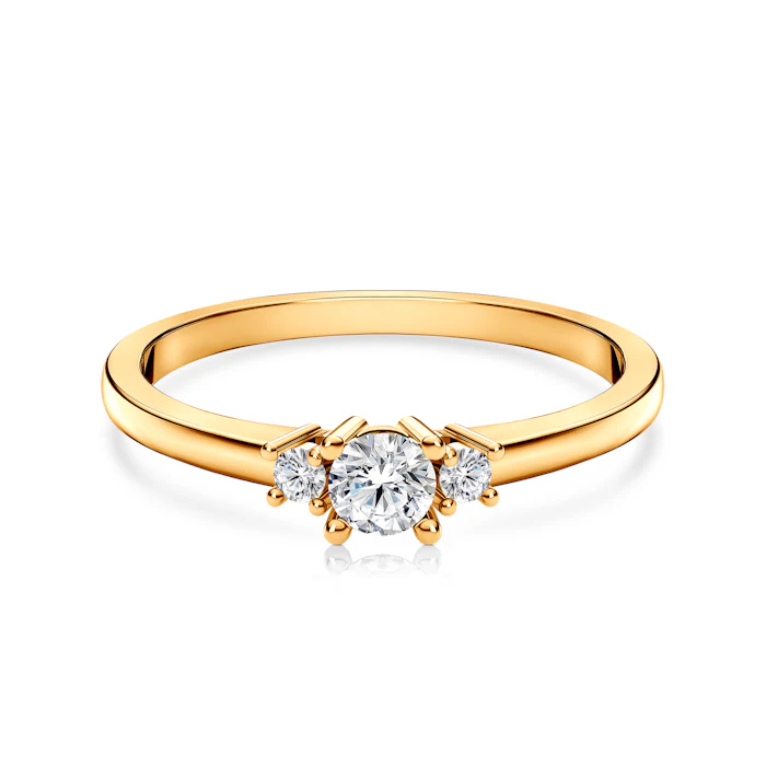 Годежен пръстен SAVICKI: злато, диамант