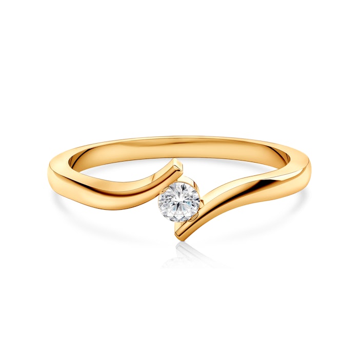 Δαχτυλίδι αρραβώνων SAVICKI: χρυσό, διαμάντι