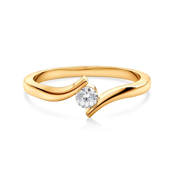 Zaručnički prsten SAVICKI: zlato, dijamant