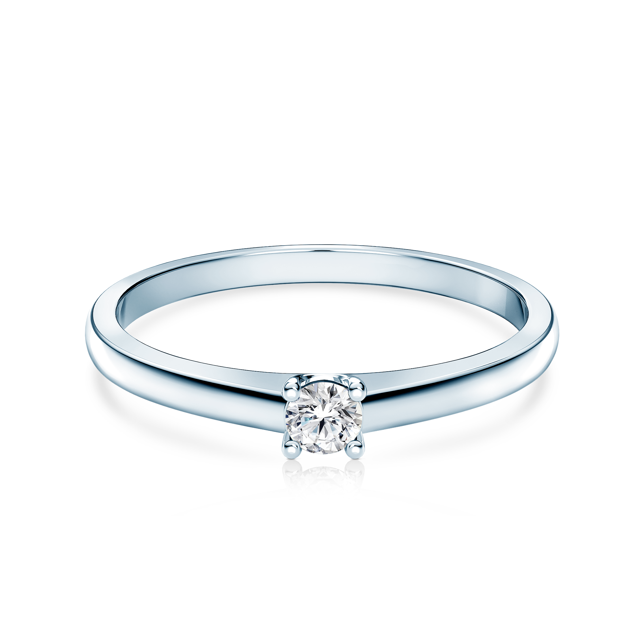 Δαχτυλίδι αρραβώνων SAVICKI: λευκός χρυσός, διαμάντι