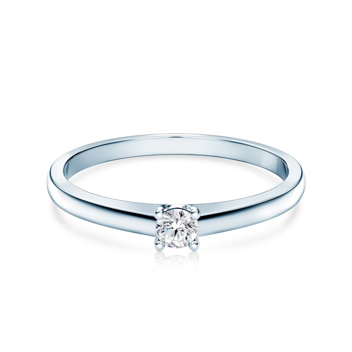 Δαχτυλίδι αρραβώνων SAVICKI: λευκός χρυσός, διαμάντι