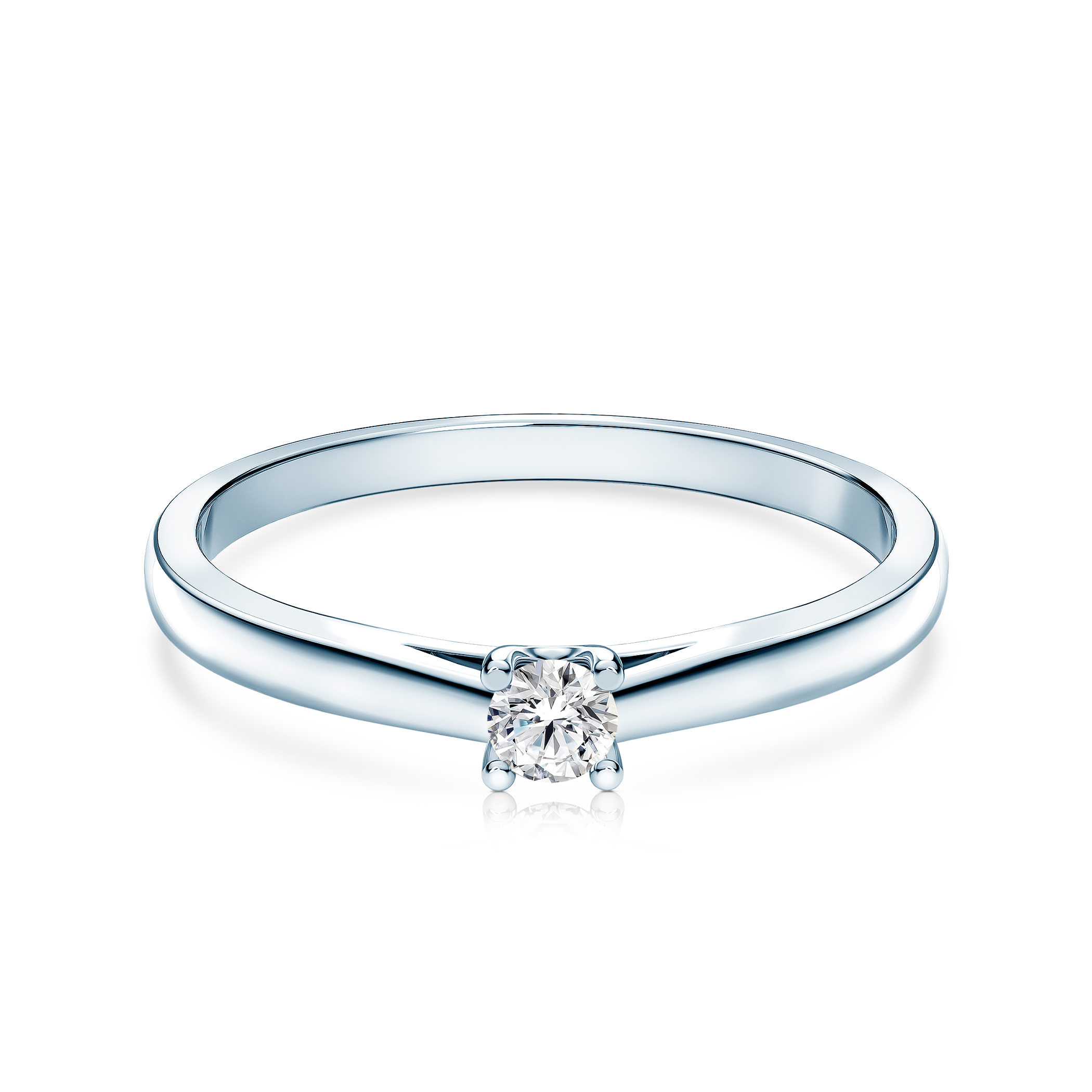 Δαχτυλίδι αρραβώνων SAVICKI: λευκός χρυσός, διαμάντι